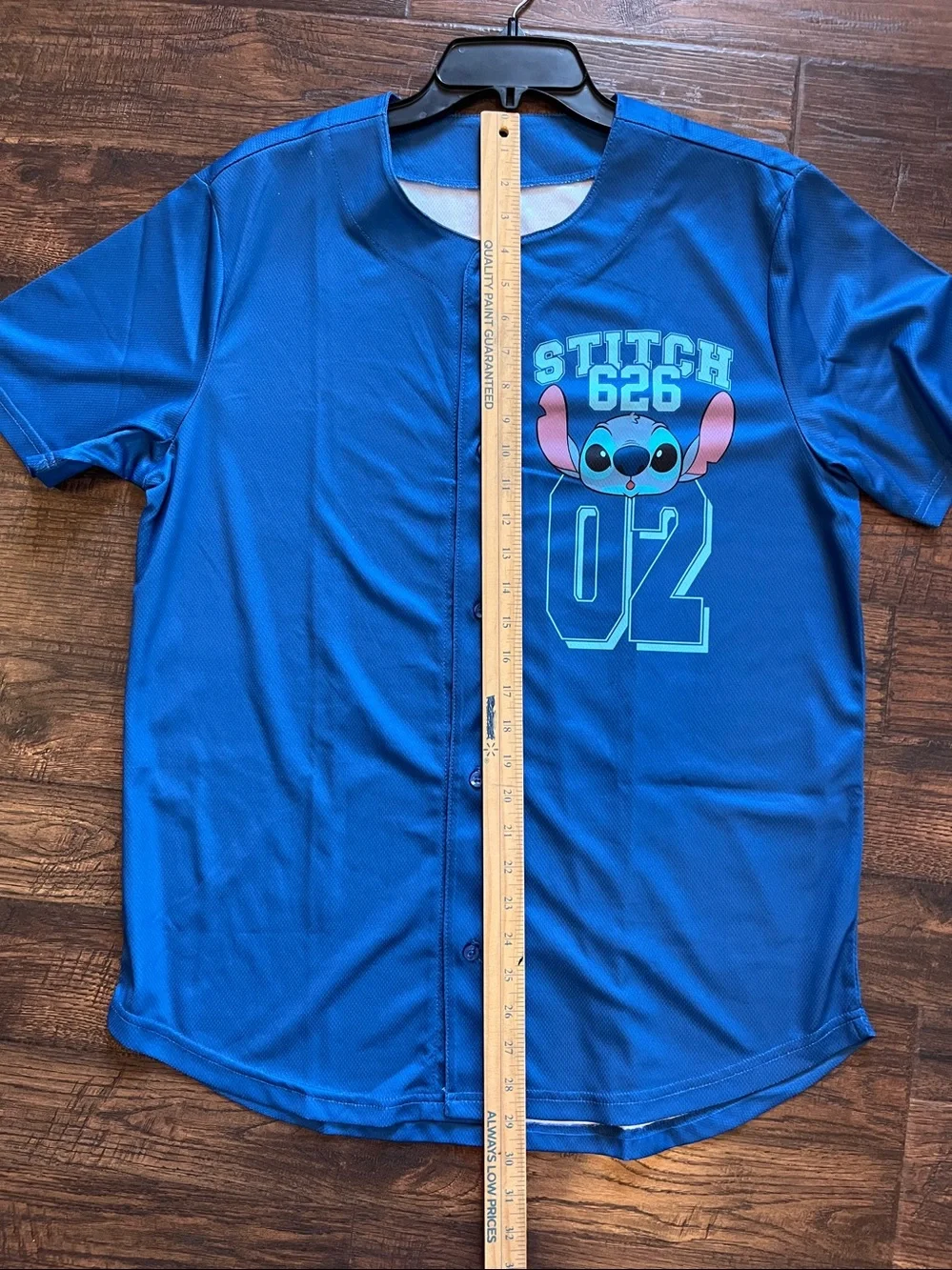 Disney Stitch Jersey Graphic Print Stitch 626 Baseball Shirt Men Size M Unisex